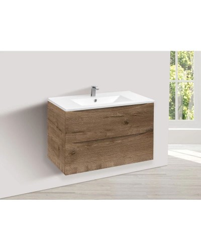 Тумба с раковиной дуб винтаж 81,5 см Vincea Mia VMC-2MC800VO + VBS-13980