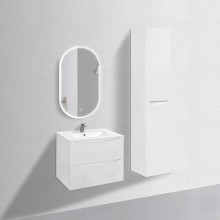 Тумба с раковиной белый глянец 71,5 см Vincea Mia VMC-2MC700GW + VBS-13970