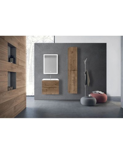 Тумба с раковиной дуб винтаж 61,5 см Vincea Mia VMC-2MC600VO + VBS-13960