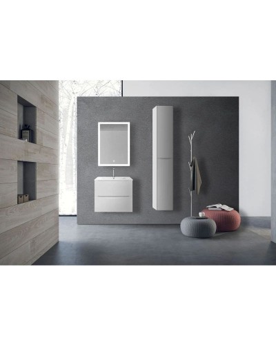 Тумба с раковиной белый глянец 61,5 см Vincea Mia VMC-2MC600GW + VBS-13960