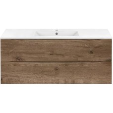 Тумба с раковиной дуб винтаж 121,5 см Vincea Mia VMC-2MC120VO + VBS-13120