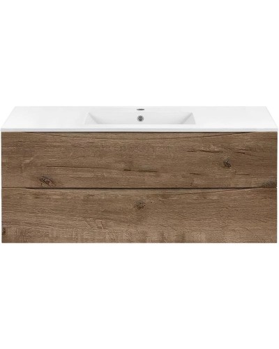 Тумба с раковиной дуб винтаж 121,5 см Vincea Mia VMC-2MC120VO + VBS-13120