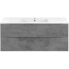 Тумба с раковиной бетон 121,5 см Vincea Mia VMC-2MC120BT + VBS-13120