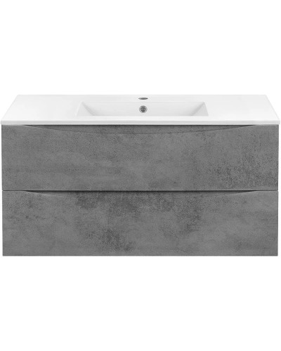 Тумба с раковиной бетон 101,5 см Vincea Mia VMC-2MC100BT + VBS-13100
