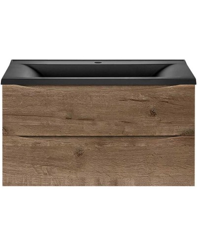 Тумба с раковиной дуб винтаж 90 см Vincea Mia VMC-2MA900VO + VCB-3M900B