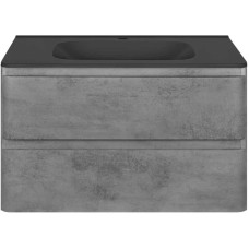 Тумба с раковиной бетон 79,4 см Vincea Vico VMC-2V800BT + VCB-2VP800B