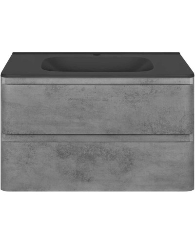 Тумба с раковиной бетон 79,4 см Vincea Vico VMC-2V800BT + VCB-2VP800B