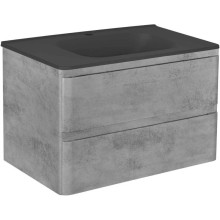 Тумба с раковиной бетон 79,4 см Vincea Vico VMC-2V800BT + VCB-2VP800B