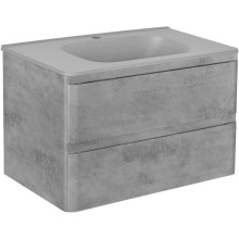 Тумба с раковиной бетон 79,4 см Vincea Vico VMC-2V800BT + VCB-2VP800G