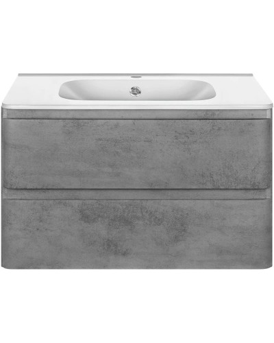 Тумба с раковиной бетон 79,4 см Vincea Vico VMC-2V800BT + VCB-2VP800W