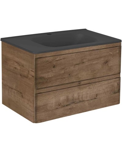 Тумба с раковиной дуб винтаж 79,4 см Vincea Vico VMC-2V800VO + VCB-2VP800B