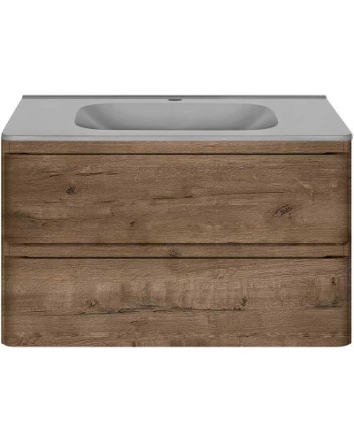 Тумба с раковиной дуб винтаж 79,4 см Vincea Vico VMC-2V800VO + VCB-2VP800G