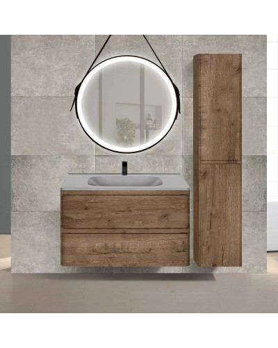 Тумба с раковиной дуб винтаж 79,4 см Vincea Vico VMC-2V800VO + VCB-2VP800G