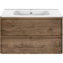 Тумба с раковиной дуб винтаж 79,4 см Vincea Vico VMC-2V800VO + VCB-2VP800W