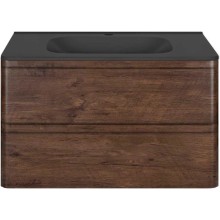 Тумба с раковиной темный дуб 79,4 см Vincea Vico VMC-2V800RW + VCB-2VP800B