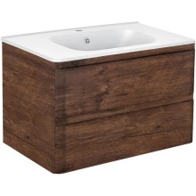 Тумба с раковиной темный дуб 79,4 см Vincea Vico VMC-2V800RW + VCB-2VP800W