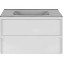 Тумба с раковиной белый глянец 79,4 см Vincea Vico VMC-2V800GW + VCB-2VP800G