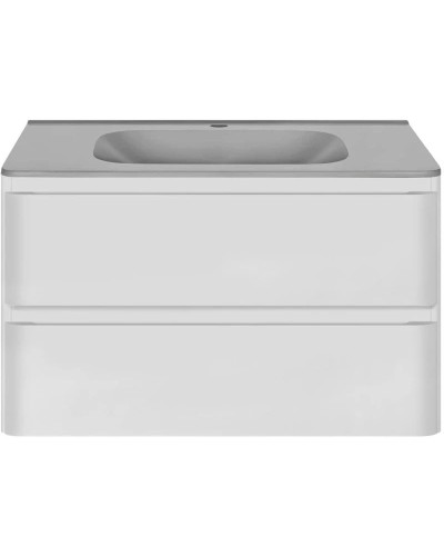 Тумба с раковиной белый глянец 79,4 см Vincea Vico VMC-2V800GW + VCB-2VP800G