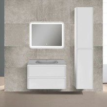 Тумба с раковиной белый глянец 79,4 см Vincea Vico VMC-2V800GW + VCB-2VP800G