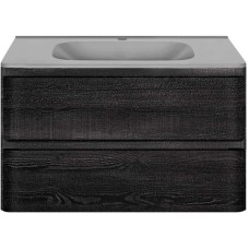 Тумба с раковиной черное дерево 79,4 см Vincea Vico VMC-2V800CN + VCB-2VP800G