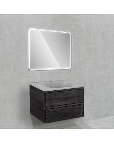 Тумба с раковиной черное дерево 79,4 см Vincea Vico VMC-2V800CN + VCB-2VP800G