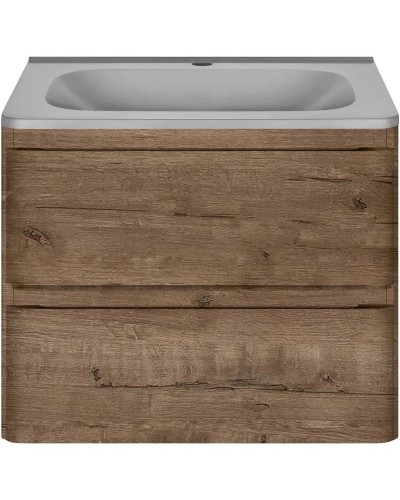 Тумба с раковиной дуб винтаж 59,4 см Vincea Vico VMC-2V600VO + VCB-2VP600G