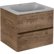 Тумба с раковиной дуб винтаж 59,4 см Vincea Vico VMC-2V600VO + VCB-2VP600G