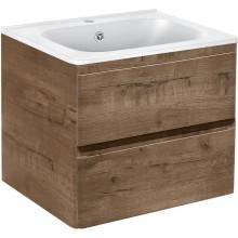 Тумба с раковиной дуб винтаж 59,4 см Vincea Vico VMC-2V600VO + VCB-2VP600W