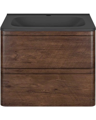 Тумба с раковиной темный дуб 59,4 см Vincea Vico VMC-2V600RW + VCB-2VP600B