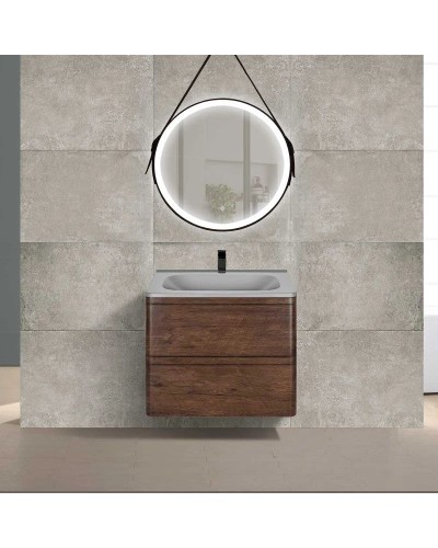 Тумба с раковиной темный дуб 59,4 см Vincea Vico VMC-2V600RW + VCB-2VP600G