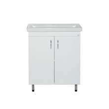 Фостер - 70 Тумба напольная прямая белая / раковина