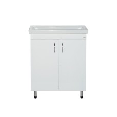 Фостер - 70 Тумба напольная прямая белая / раковина