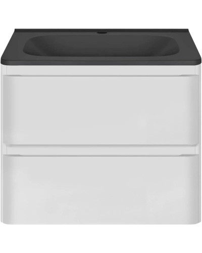 Тумба с раковиной белый глянец 59,4 см Vincea Vico VMC-2V600GW + VCB-2VP600B