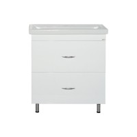 Фостер - 70 Тумба напольная с 2 ящ. белая / раковина