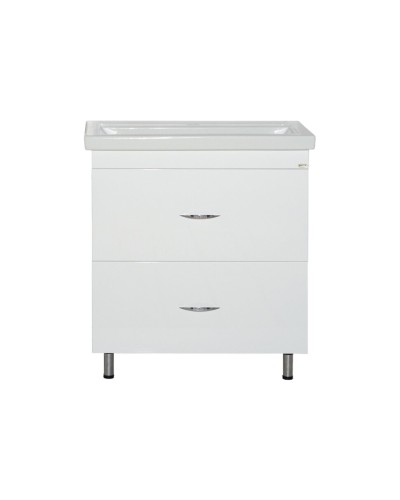 Фостер - 70 Тумба напольная с 2 ящ. белая / раковина