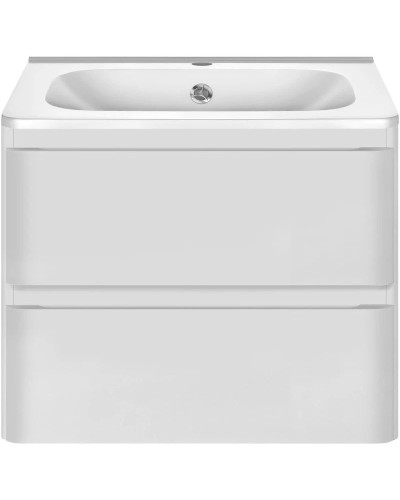 Тумба с раковиной белый глянец 59,4 см Vincea Vico VMC-2V600GW + VCB-2VP600W