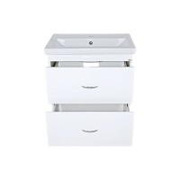 Фостер - 70 Тумба напольная с 2 ящ. белая / раковина