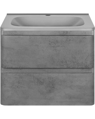 Тумба с раковиной бетон 59,4 см Vincea Vico VMC-2V600BT + VCB-2VP600G