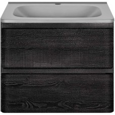 Тумба с раковиной черное дерево 59,4 см Vincea Vico VMC-2V600CN + VCB-2VP600G