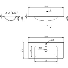 Тумба с раковиной дуб винтаж 100 см Vincea Vico VMC-2V100RW + VCB-2VP100W