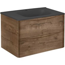 Тумба с раковиной дуб винтаж 79,4 см Vincea Paola VMC-2P800VO + VCB-2VP800B