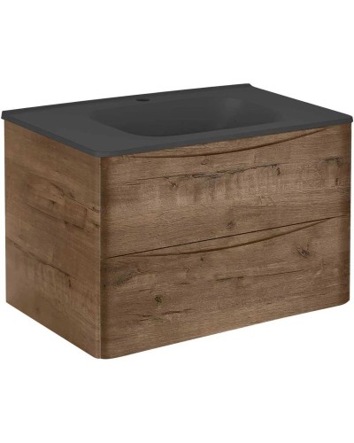 Тумба с раковиной дуб винтаж 79,4 см Vincea Paola VMC-2P800VO + VCB-2VP800B