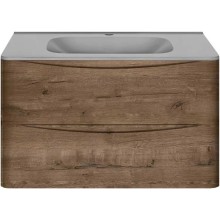 Тумба с раковиной дуб винтаж 79,4 см Vincea Paola VMC-2P800VO + VCB-2VP800G