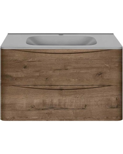 Тумба с раковиной дуб винтаж 79,4 см Vincea Paola VMC-2P800VO + VCB-2VP800G