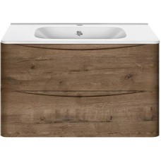 Тумба с раковиной дуб винтаж 79,4 см Vincea Paola VMC-2P800VO + VCB-2VP800W