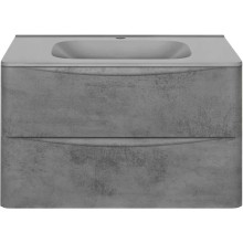Тумба с раковиной бетон 79,4 см Vincea Paola VMC-2P800BT + VCB-2VP800G