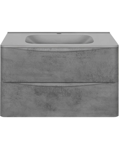 Тумба с раковиной бетон 79,4 см Vincea Paola VMC-2P800BT + VCB-2VP800G