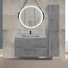 Тумба с раковиной бетон 79,4 см Vincea Paola VMC-2P800BT + VCB-2VP800G