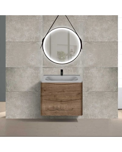 Тумба с раковиной дуб винтаж 59,4 см Vincea Paola VMC-2P600VO + VCB-2VP600G