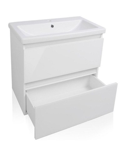 Тумба под раковину Style Line Даймонд 60 Люкс Plus подвесная Белый глянец